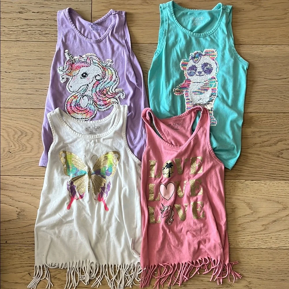 The Children’s Place Girls’ Tank Tops (Size: 7/8) - Picture 1 of 16